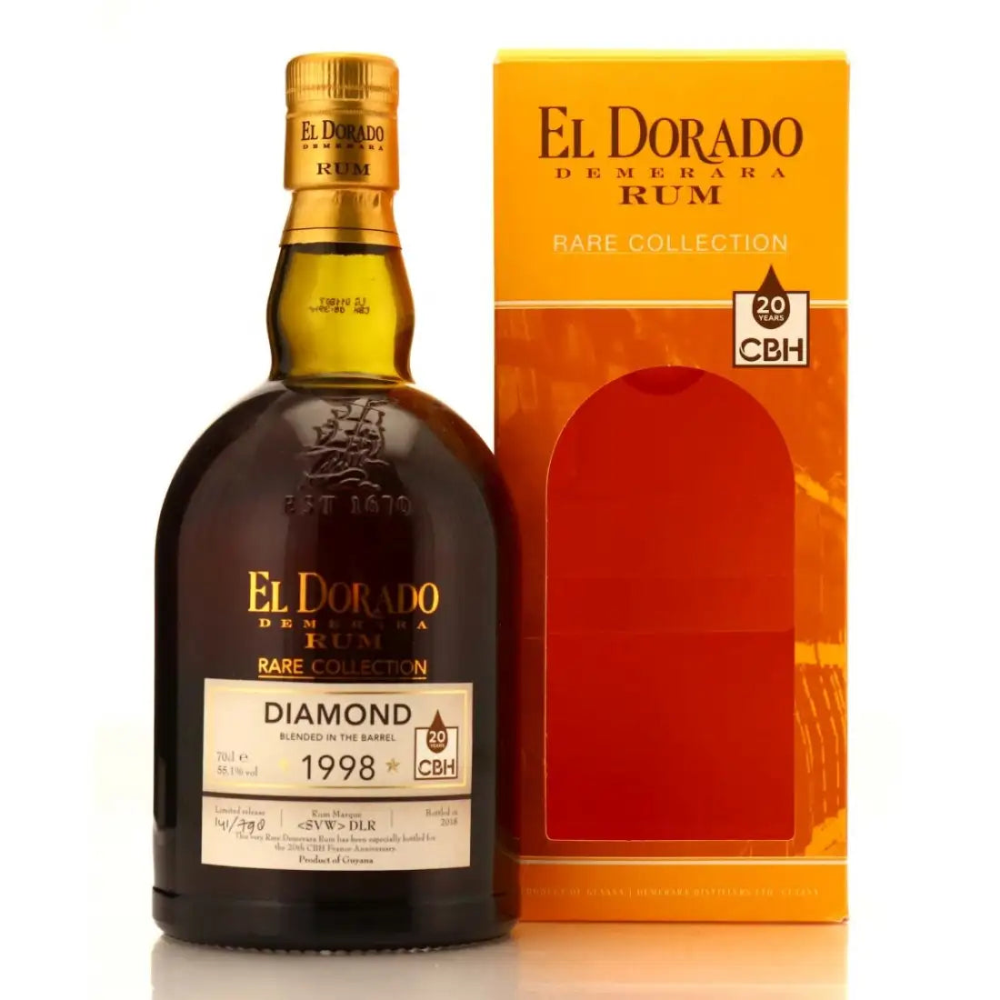 Sample Diamond 1998 El Dorado Rare Collection <SVW>DLR 20yr 55,1% 3cl