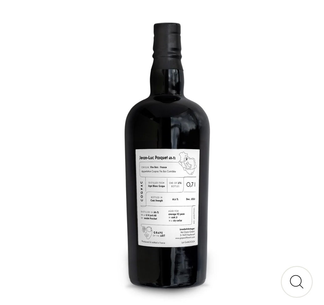 Sample Cognac Grape of the Art Jean-Luc Pasquet 68-72 #21 66,6% 3cl