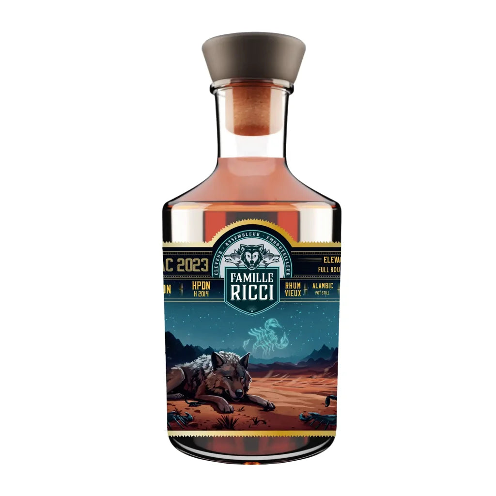 Sample Famille Ricci Hampden 2014 Zodiac Scorpion <>H 9yr 67,7% 3cl