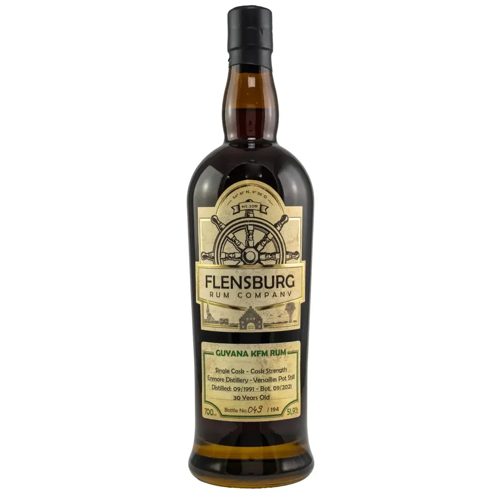 Sample Flensburg Rum Company Guyana Enmore 1991 Kirsch Whisky KFM 30yr 51,9% 3cl