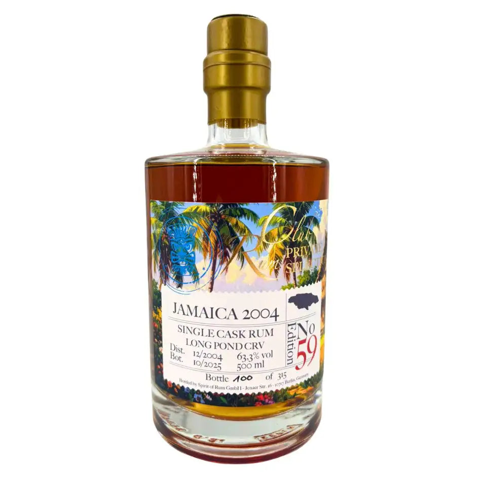 Sample Long Pond 2004 Rumclub Private Selection Ed.59 CRV 22yr 63,3% 3cl