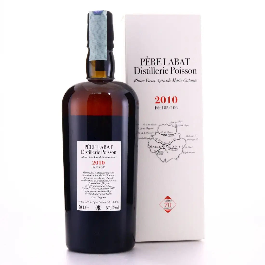 Sample Velier Poisson Père Labat 2010 6yr 57,5% 3cl