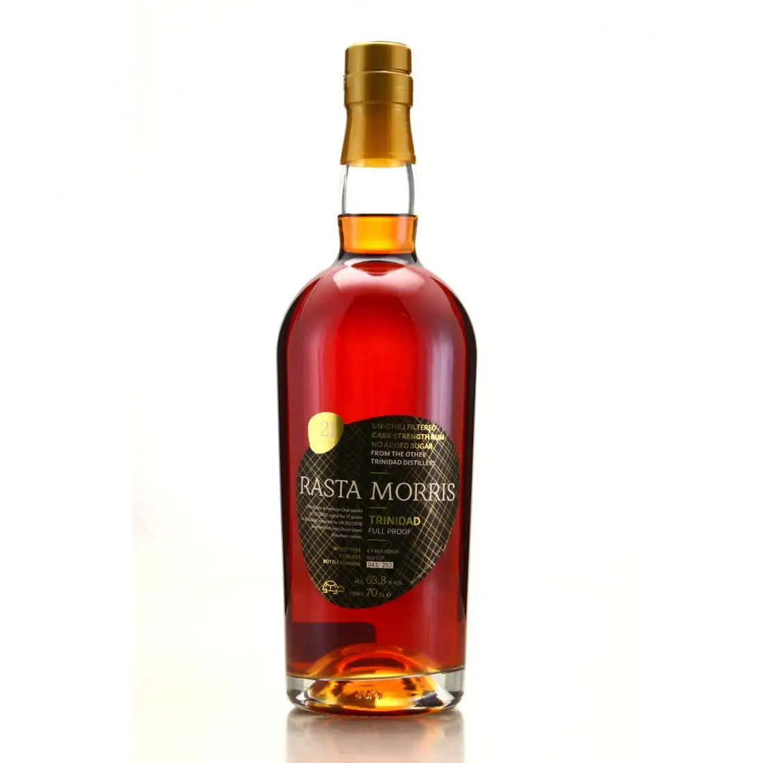 Sample Asta Morris Tdl 2001 Rasta Morris Trinidad 21yr 63,8% 3cl