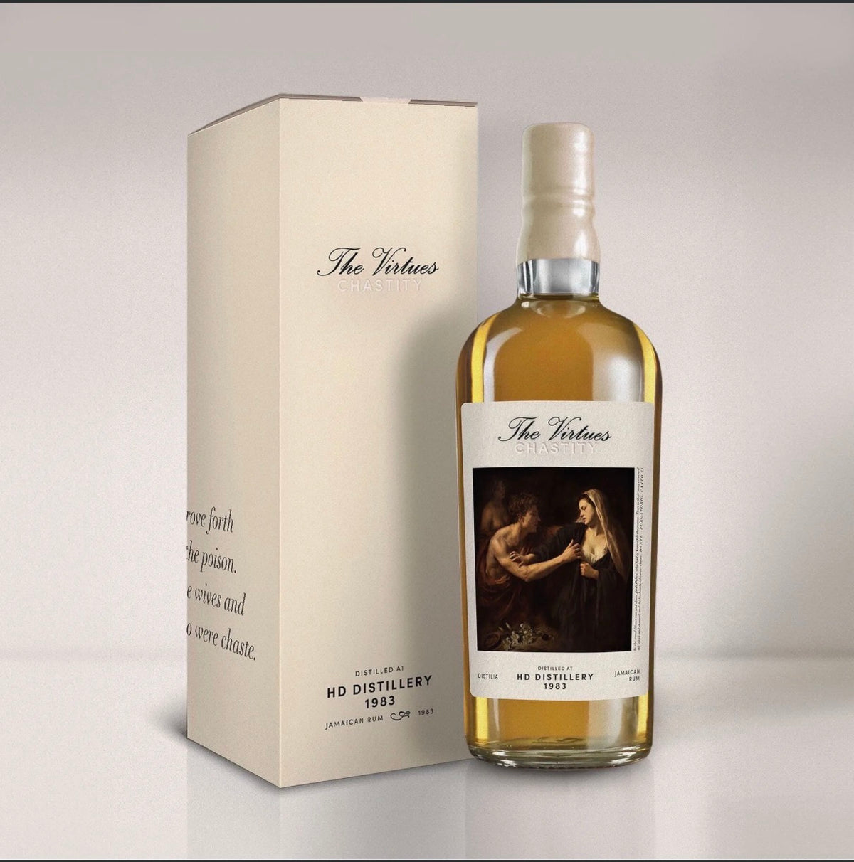 Sample Distilia Hampden 1983 The Virtues Chastity by Robert Bauer C<>H 42yr 48,7% 3cl
