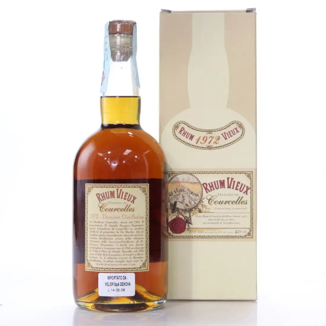 Sample Velier Domaine de Courcelles Rhum Vieux 1972 31yr 42% 3cl