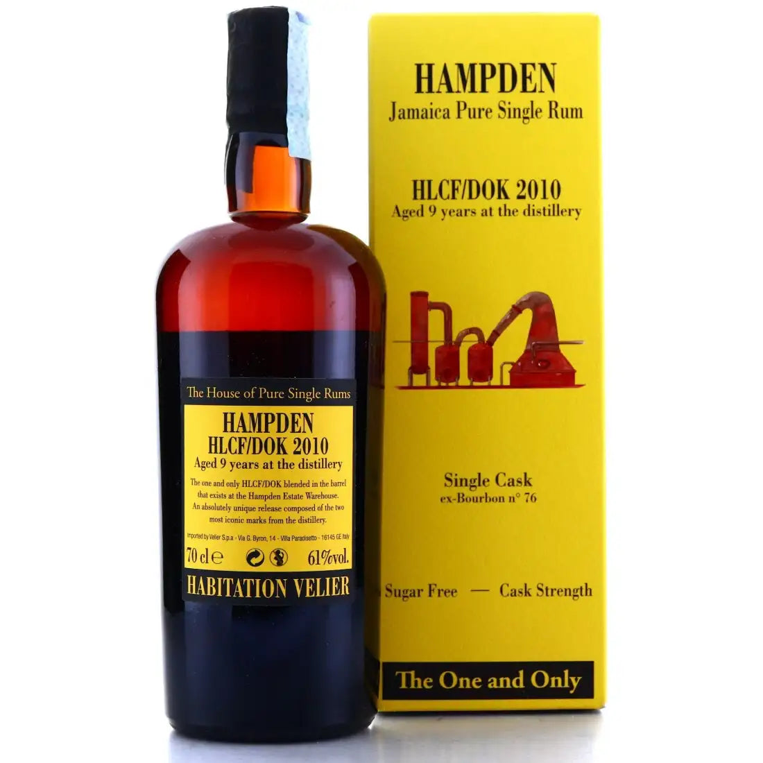 Sample Habitation Velier Hampden 2010 Single Cask n.76 The One and Only HLCF DOK 9yr 61% 3cl