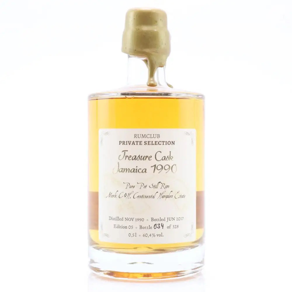 Sample Rumclub Private Selection Ed. 05 Treasure Cask Hampden 1990 Jamaica C<>H 26yr 60,4% 3cl
