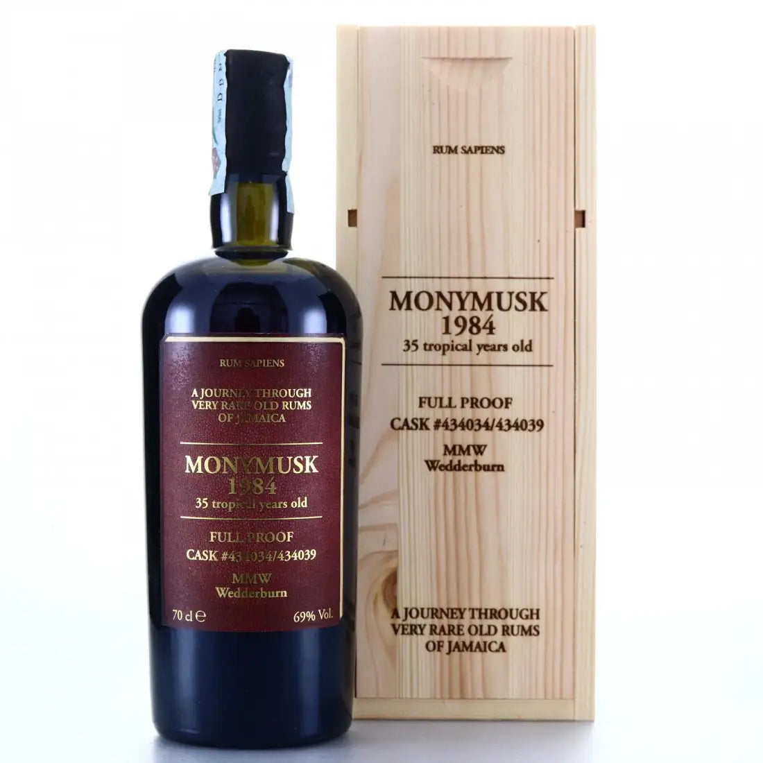 Velier Clarendon Rum Sapiens Wedderburn MMW 1984 35yr 69%