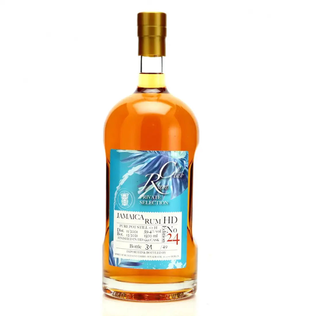 Sample Hampden 2001 Rumclub Private Selection Ed.24 HD Magnum <>H 19yr 59,4% 3cl