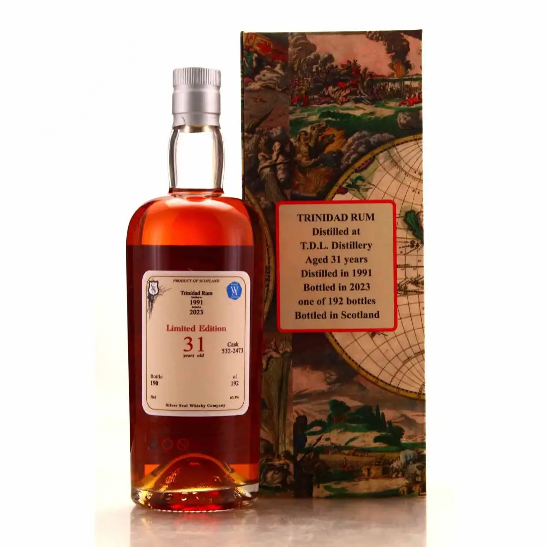 Sample Silver Seal T.D.L 1991 Trinidad Rum 31yr 65,3% 3cl