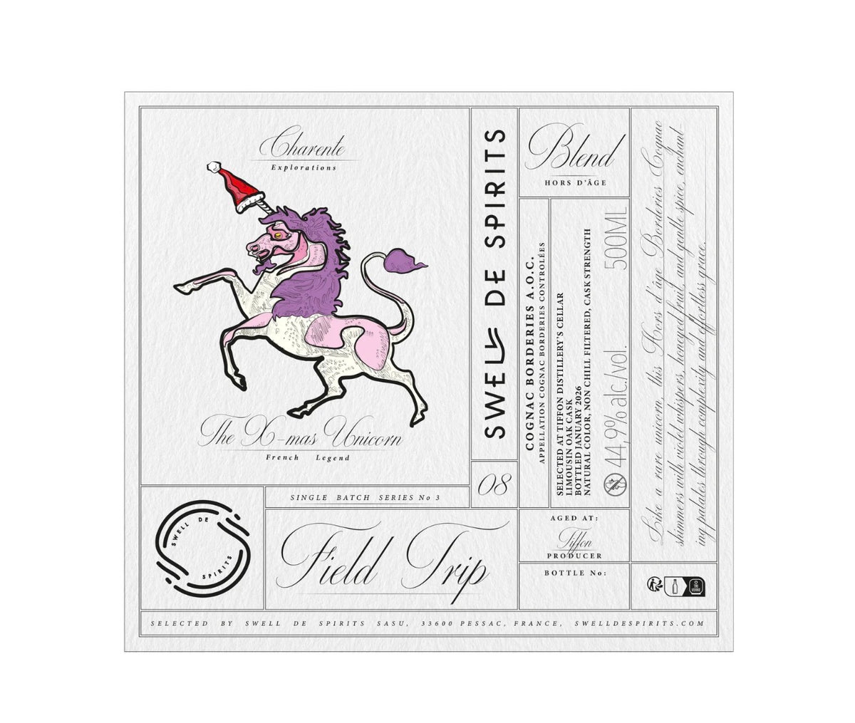 Sample Cognac Swell de spirits #08 Field Trip Series Cognac Tiffon Borderies "Hors d'âge" 44,9% 3cl